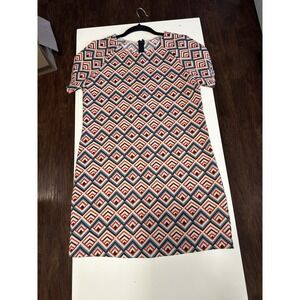 Anthropologie Everly Geo Print Polyester Dress - Small